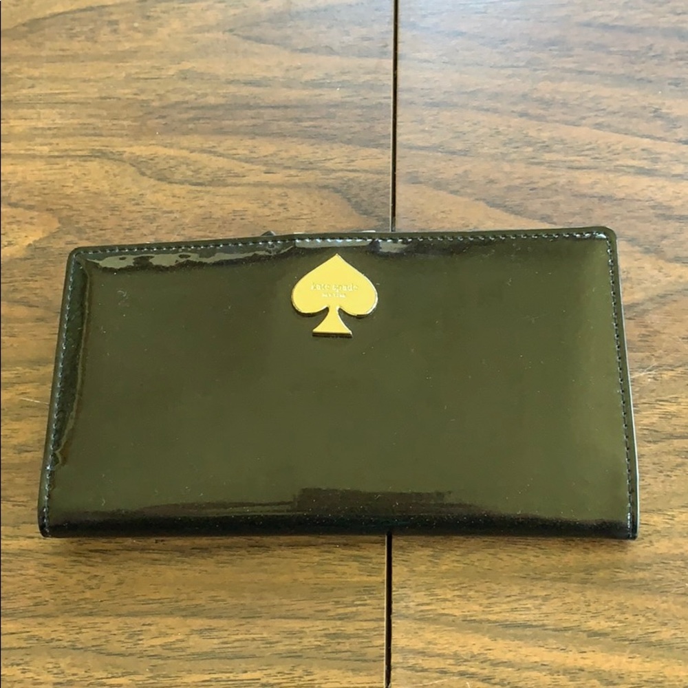 Kate Spade sparkly black wallet